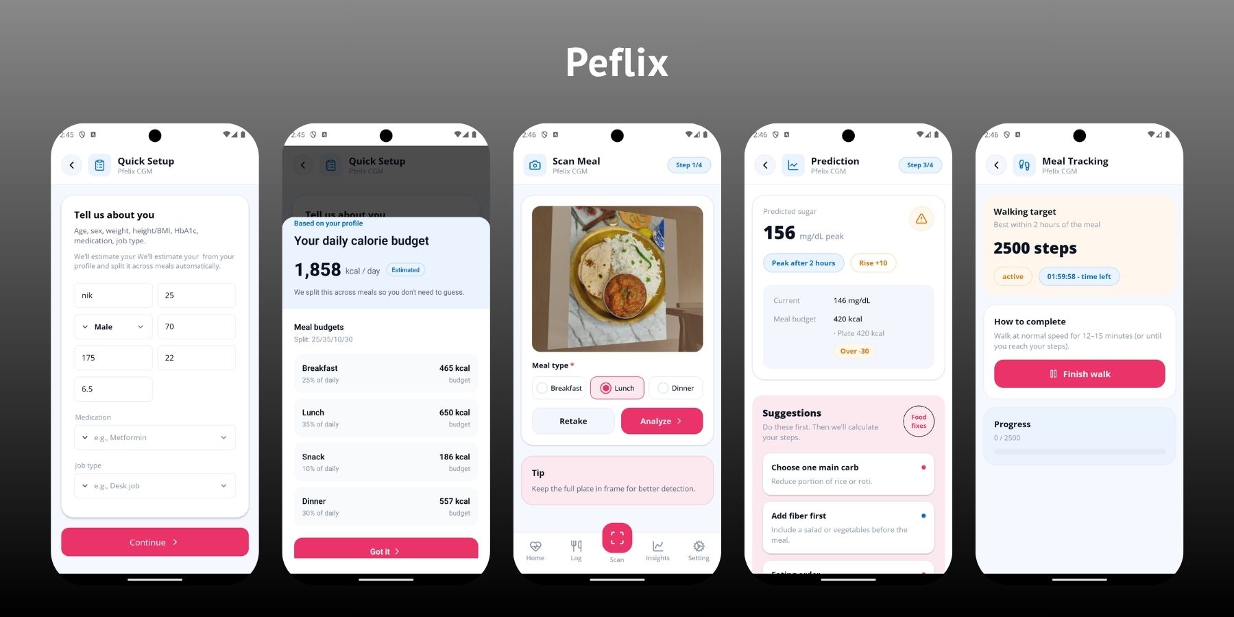 Peflix || Calories Tracker